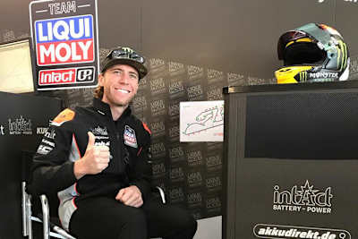 Darryn Binder beim Moto2-Test in Valencia