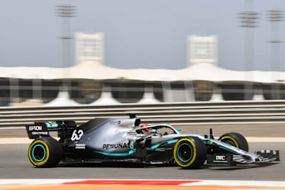 George Russell im Silberpfeil: Vorderhand nur bei Testfahrten