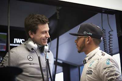 Toto Wolff und Lewis Hamilton