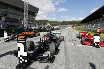 Bottas, Leclerc und Norris – die ersten Drei in Österreich