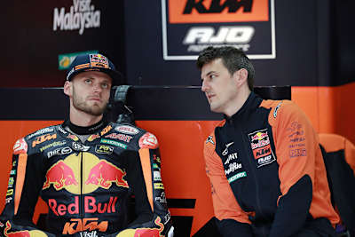 Brad Binder 2019 im Ajo-Team mit Crew-Chief Andres Madrid