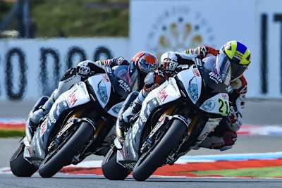 BMW-Schnellzug Markus Reiterberger (21) und Jordi Torres