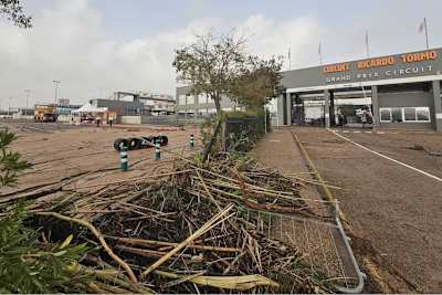 Eingangsbereich der GP-Strecke von Valencia