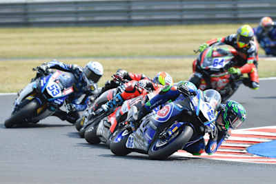 Zeitweise lag Stefano Manzi in Most vorne