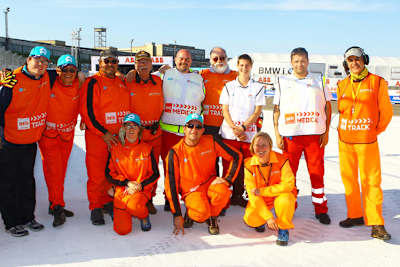 Einige Helfer beim Berlin-Rennen