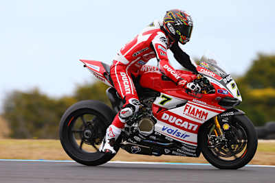 Chaz Davies ist auf der Bremse besonders stark