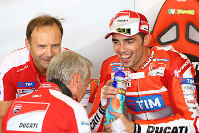 Michele Pirro in der Ducati-Box
