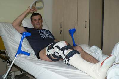 Gerd Riss verletzte sich in Marmande schwer