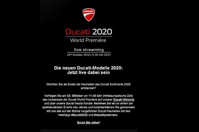 Livestream statt Messe: Schägt Ducati den ersten Nagel ein in den Sarg der Motorradmesse Mailand?