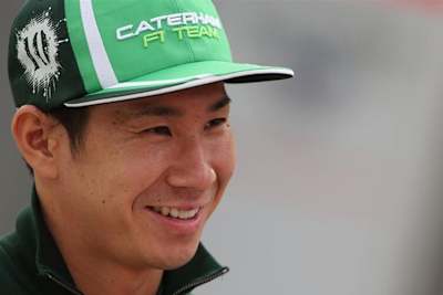 Kamui Kobayashi 2014 als Caterham-Fahrer