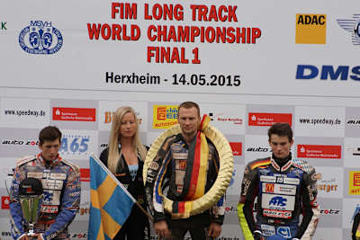 Podest in Herxheim: Dimitri Bergé, Joonas Kylmäkorpi und Michael Härtel (v.l.)