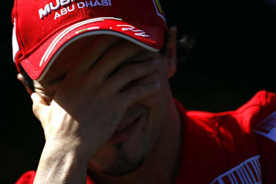 Die Körpersprache von Felipe Massa sagt alles.