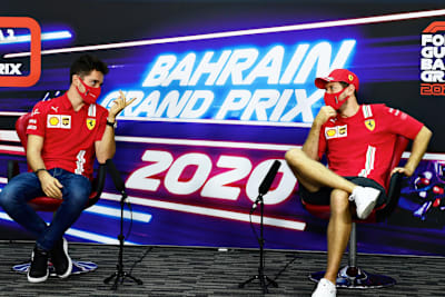 Charles Leclerc und Sebastian Vettel