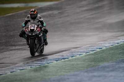 Leonardo Taccini beim verregneten Jerez-Test