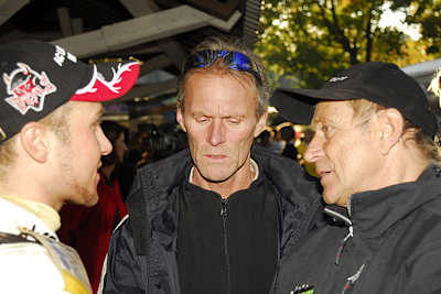 Drei Granden des Bahnsports: Martin Smolinski, Karl Maier und Egon Müller (v.l.)