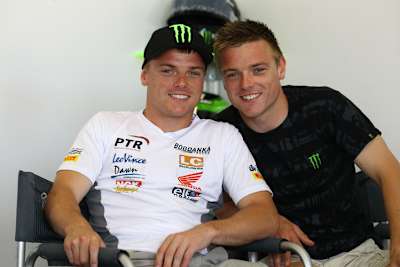 Sam (li.) und Alex Lowes 2012 in Misano