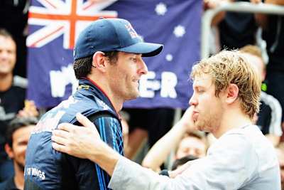 Mark Webber und Sebastian Vettel