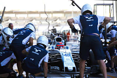 Robert Kubica bei der Testarbeit in Abu Dhabi