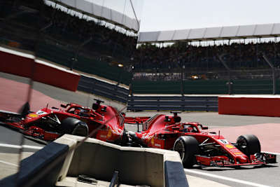 Sebastian Vettel war im zweiten freien Training von Silverstone der Schnellste