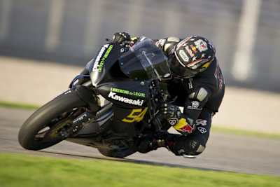 Kenan Sofuoglu in Valencia auf der Kawasaki ZX-6R