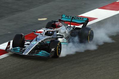 George Russell im Mercedes