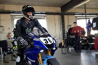 Thomas Gradinger auf der Kallio-Yamaha