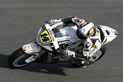 Randy de Puniet im Playboy-Look