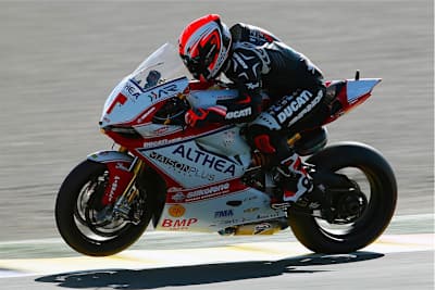 Matteo Baiocco (Althea Ducati) diese Woche in Valencia