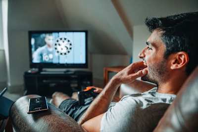 Carlos Sainz beim Entspannen