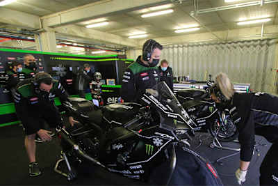 Kawasaki packte nach einem halben Testtag zusammen