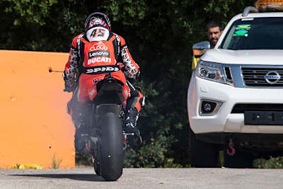 Scott Reddings Ducati gab Rauchzeichen