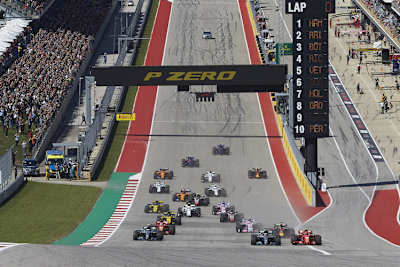 Start zum Grossen Preis der USA in Austin (Texas)