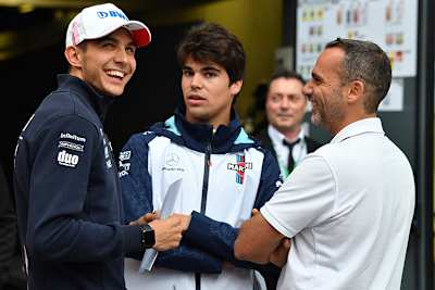 Esteban Ocon (links) mit Lance Stroll (Mitte)
