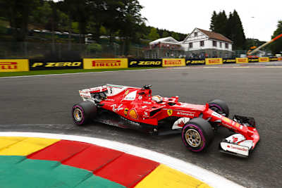 Sebastian Vettel in Belgien