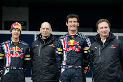 Vettel baut auf Newey (2.v.l.) und sein Team