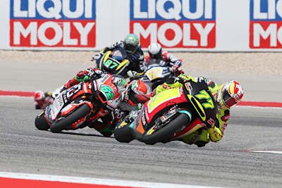 Dominique Aegerter kämpfte sich im Moto2-Rennen von Austin auf Platz 9 nach vorne