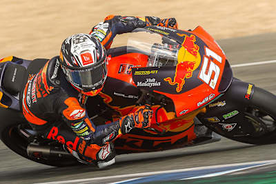 Pedro Agosta (51) auf der Moto2-Kalex des Red Bull-Ajo-Teams in Jerez