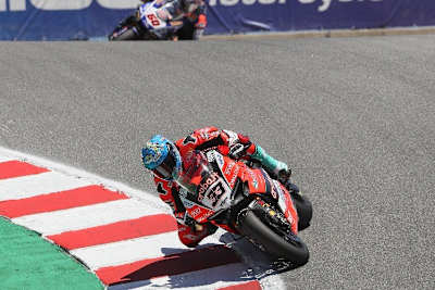 Marco Melandri in der legendären Corkscrew