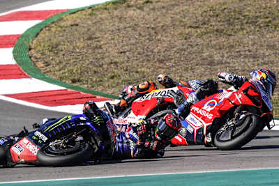 Sturz von Fabio Quartararo