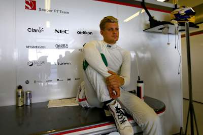 Marcus Ericsson bei einer kurzen Verschnaufpause