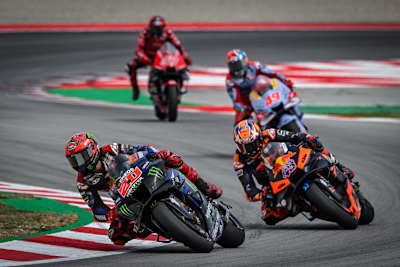 Fabio Quartararo vor Jack Miller, Fabio Di Giannantonio und Augusto Fernández