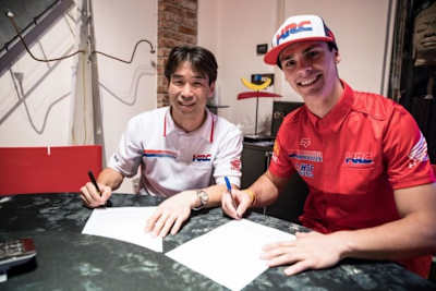 Tim Gajser (r.) und Tetsuhiro Kuwata (l.)