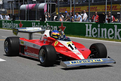 Jacques Villeneuve 2018 in Montreal im 1978er Rennwagen seines Vaters Gilles