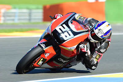 Marcel Schrötter in Valencia noch auf der 2015er-Kalex