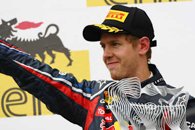 Vettel stand nach elf GP zehnmal auf dem Podest