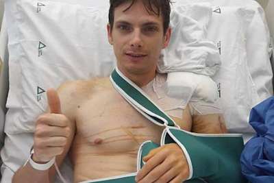 Gruß aus dem Krankenbett: Fabio Menghi