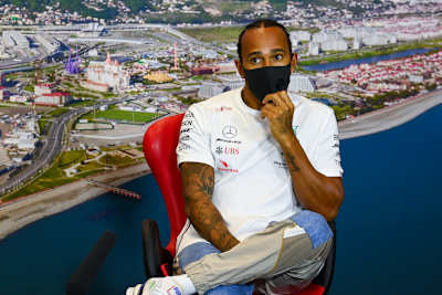 Lewis Hamilton in Sotschi