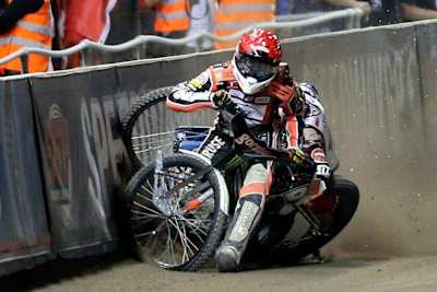 Das tat weh: Crash von Niels-Kristian Iversen und Greg Hancock