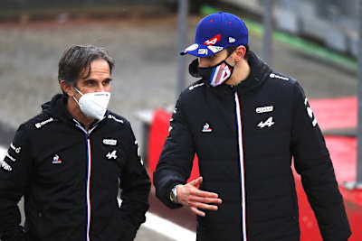 Davide Brivio und Esteban Ocon