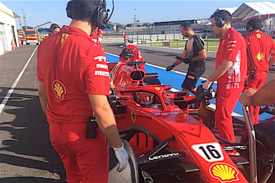 Charles Leclerc in Le Castellet